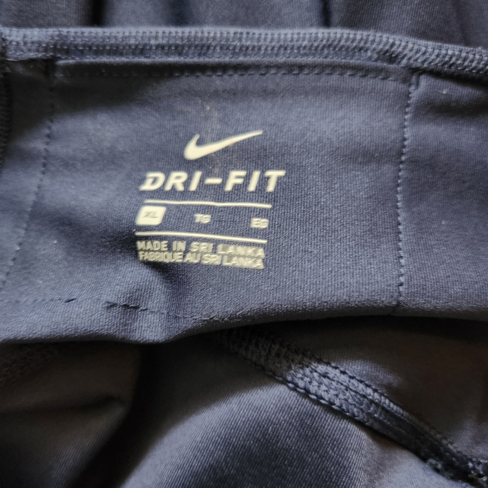 Nike Dri Fit Maize & Blue University of Michigan Wolverines Athletic Leggings XL - Picture 4 of 5